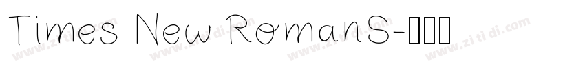 Times New RomanS字体转换